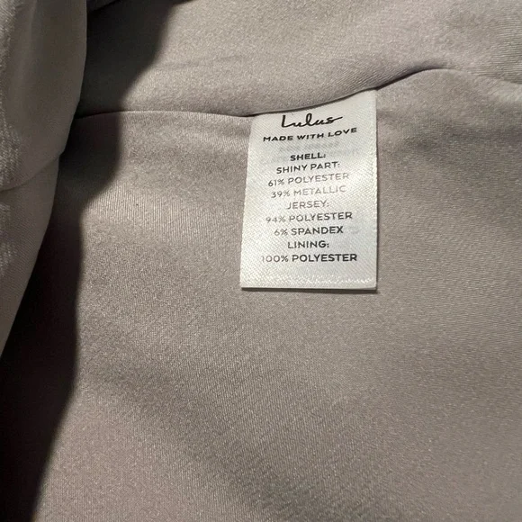 LuLu’s Glitter Metallic Sparkle Skater Dress - Picture 4 of 9